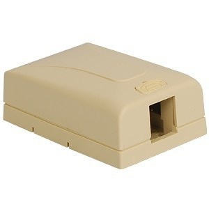 ICC IC108SB1IV Elite Surface Mount Box with 1-Port, Ivory
