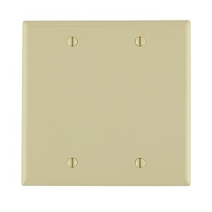 Leviton 80725-00I Blank Faceplate, Ivory