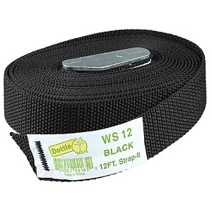 Dottie WS12 12' Black Nylon Tie Down Strap
