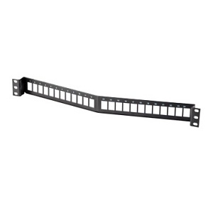 Ortronics PHAPJU24 24-Port Angled Blank Patch Panel