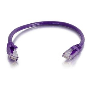 Quiktron 576-145-006 Q-Series CAT6 Booted Patch Cable, 5', Purple