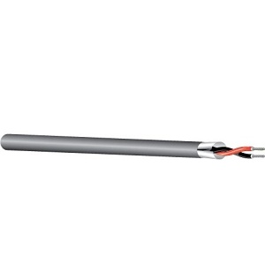 West Penn DA252401GY1000 Plenum Audio Cable, 24-Gauge AES/EBU Compliant, 1m, Gray