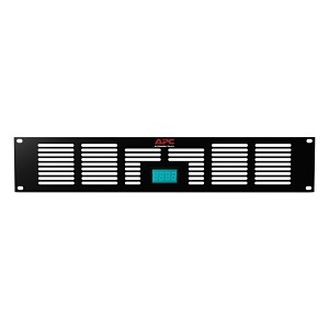 APC ACAC40000 NetShelter 2U Vent Panel with Temperature Display for 2U Rack Fan Panel ACF600