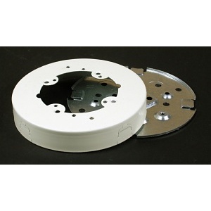 Wiremold V5738AF 500 Solid Base Fan Box Fitting, Ivory
