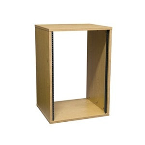 Middle Atlantic OBRK16 OBRK Series Laminate Rack, 17.9" Deep, 16 RU, Oak