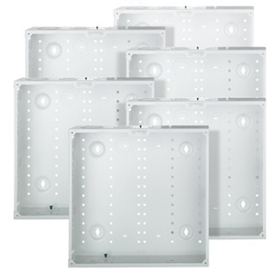 Leviton 47605-14G 14" Structured Media Enclosure, Enclosure Only, Metal, White, Priced Individually, Sold in Quantities of 6