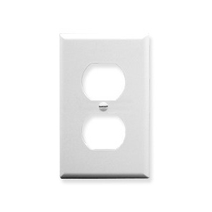 ICC IC106FP2WH 2-Port Single Gang Electrical Faceplate, White