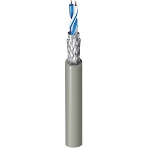Belden 9841 24/1 Pair Stranded Shielded Cable, TC, CM, PVC Outer Jacket, Chrome