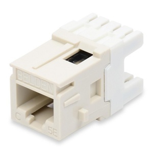 Belden AX101047 CAT5(e) RJ45 Modular Ethernet Jack, MDVO Style, Black