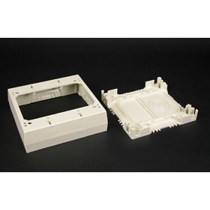 Wiremold 2347-2 2-Gang Device Box Fitting, TAA Compliant, Ivory