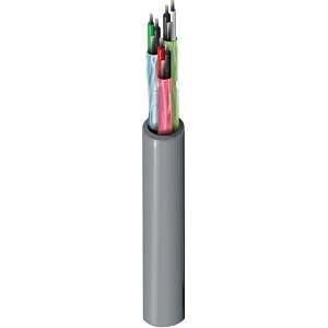 Belden 88777 22/3 Pair Stranded Shielded Audio, Control and Instrument Cable, TC, CMP, Red