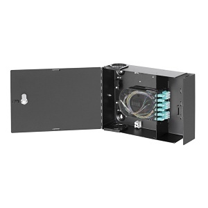 Hubbell FTU2SPT FSP Series Fiber Wall Mount Cabinet, Single- Door, LGX Adapter Plate Slots, Unloaded