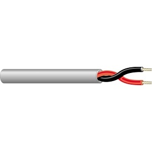 West Penn 221GY1000 Non Plenum Audio Cable, 22/2 Stranded CMR GY 1M