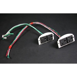 Wiremold 68REC Evolution 6AT 20A Duplex Receptacles, TAA Compliant