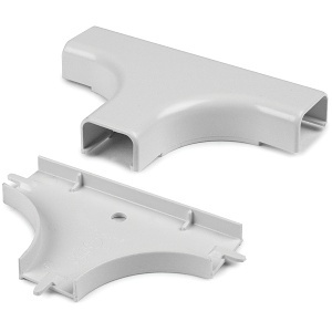HellermannTyton TSRP1W-21-1 Tee Cover, 3/4", Bend Radius, PVC, White