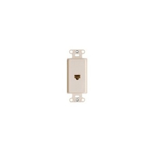 On-Q WP3210WH Pre-Configured 1-Port Strap, RJ45, White