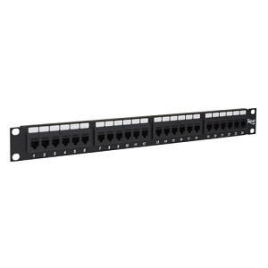 ICC ICMPP24CP5 CAT5e Feed-Through Patch Panel with 24-Port and 1U