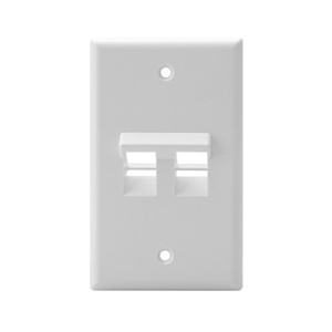 Leviton 41081-2WP Wall Plate 2P Box White