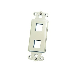 Ortronics KSDS2 Keystone Rectangular Stylistics Frame, 2-Port, White