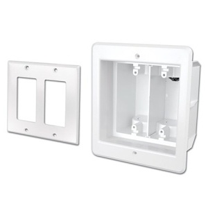Evolution TVB2GW Recessed Dual Gang Indoor Inbox for Plasma and LCD TVS