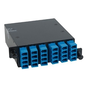 ICC ICFC24SLH9 24-Fiber Optic Cassette with Blue Singlemode Adapters