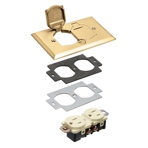 Arlington FLB5330MB Electrical Back Box, Metal Covers with Flip Lids
