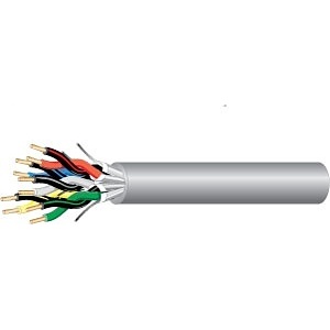West Penn AQC422GY1000 22/6 Shielded Cable, Blueseal Water Blocking Tape Shield, 1000' (304.8m), Gray
