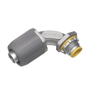 Arlington LT905A 1/2" 90-Degree LT Connector with Insulated Throat