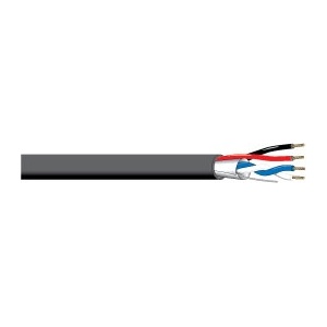 West Penn D25350BK1000 22-1 18/2 Media Control Cable, Shielded Unshielded, Plenum, 1000', Black