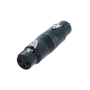 NEUTRIK NA3FF-B 3-Pole XLR Female 3-Pole XLR Female Gender Conversion Adapter, Black