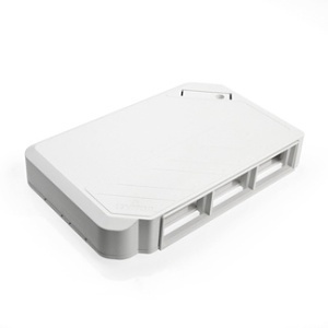 Leviton 41296-MMW QuickPort Multimedia Outlet System Surface-Mount Box, White