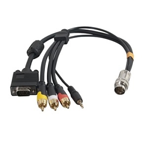 C2G 60018 VGA + 3.5 mm + 3x RCA Composite Breakout Cable