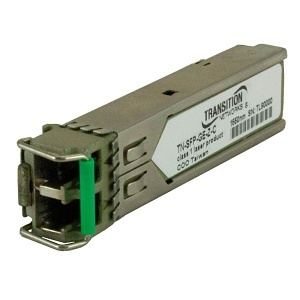 Lantronix TN-SFP-GE-Z-C SFP Module, 1000Base-LX 1550 nm Single Mode LC with DMI