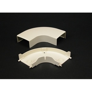 Wiremold PN05F11V Eclipse PN05 Flat Elbow Fitting, Ivory, TAA Compliant