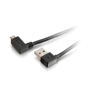 C2G CG28115 USB Cable, 3m Right Angled to Micro M/M
