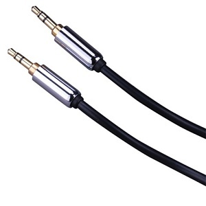 Vanco Premium Mini-Phone Patch Audio Cable, Cbl 3.5mm St Pg/3.5mm St Pg 1ft