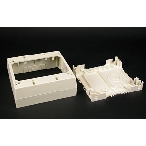 Wiremold 2348-2 2-Gang Deep Device Box Fitting, Ivory