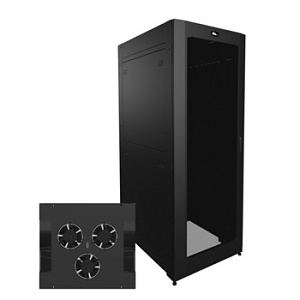 Middle Atlantic SNE30H-4242-A1 SNE Series Hybrid Top Active Ventilation Rack, 42" Deep, 42 RU