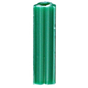 Dottie 222 #10-#12 Green Ribbed Tubular Plastic Anchor