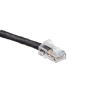 Leviton 6D460-20E eXtreme Cat6 SlimLine Boot Patch Cord, 20', Black