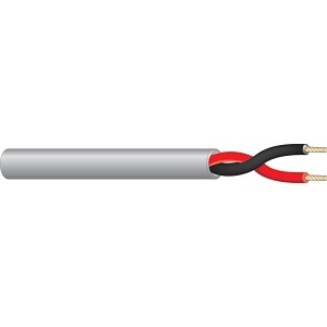 West Penn 222GY1000 20/2 Stranded Bare Copper PVC Jacket CMR Cable, Gray