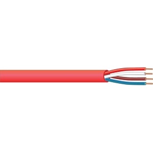 West Penn 982WH1000 18/4 Solid Unshielded FPLR Fire Alarm Cable, 1000' (304.8m) Reel, White
