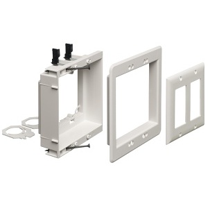 Arlington LVU2W Mounting Bracket, White