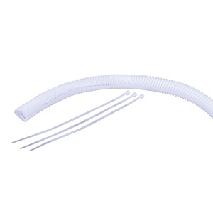 Vanco SLT1W 100' Split Loom Tubing 1" Thick, White