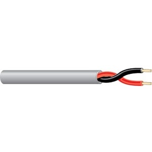 West Penn 25221BGY1000 22/2 Stranded Unshielde Plenum Audio Cable, Gray