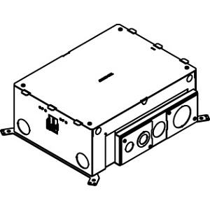 Wiremold EFB10S Evolution Ten Gang Floor Box, TAA Compliant