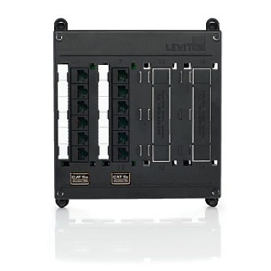 Leviton 476TM-512 Twist and Mount Patch Panel, 12-Ports of CAT5e
