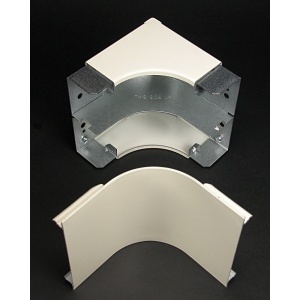 Wiremold V4017FO 4000 Radiused Full Capacity Internal Elbow Fitting, Ivory, TAA Compliant