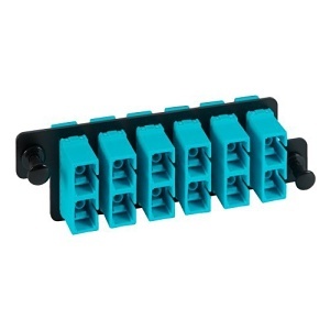 ICC ICFOPC16HG Fiber Optic Patch Panel, HD Adap Panel, Dupx Sc, 12',Aqua