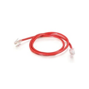 Quiktron 560-130-003 CAT5E Patch Cable, 3' Red